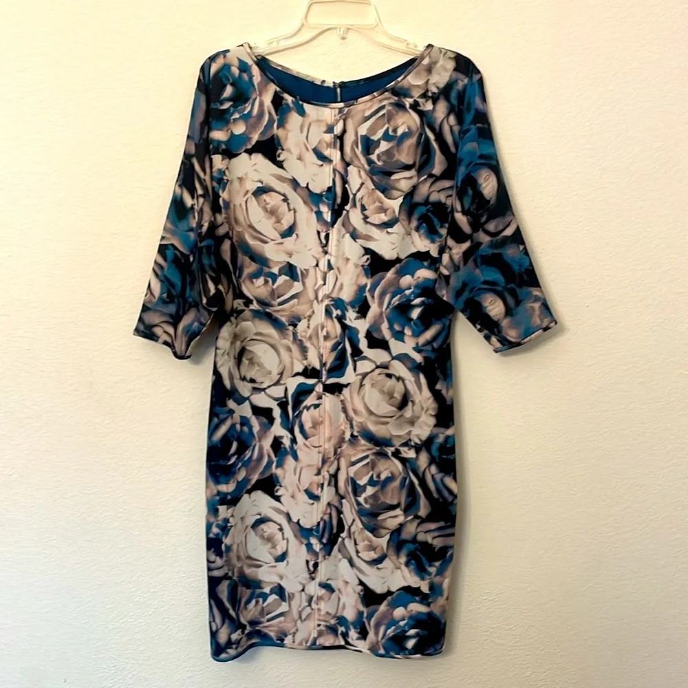 Black Halo Floral Sheath Dress - Picture 4 of 9